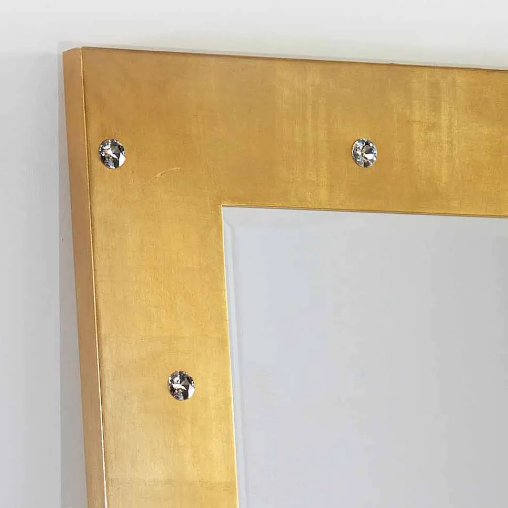 Viadurini Classic Standspiegel|Wandspiegel-Made in Italy Großer Stand und Wandspiegel mit Swarovskisteinen Vivien