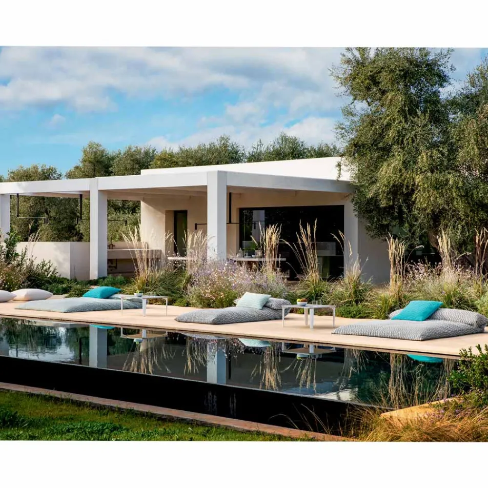 Viadurini in the Garden Gartenideen-Made in Italy Luxus Design Doppel Outdoor Daybed - Emanuela