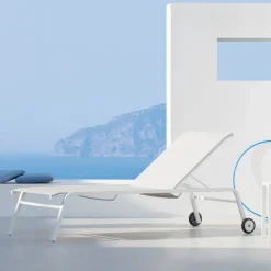 Viadurini in the Garden Sonnenliegen-Made in Italy Stapelbares Gartenbett 2 Stück - Aberdeen