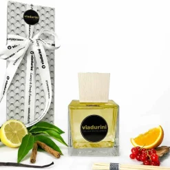 Viadurini Home Fragrance Feel Good-Mandarine und Zimt Raumduft 500 ml mit Stäbchen - Lamaddalena