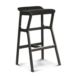 Viadurini Living Küchenhocker-Massiver Buchenhocker mit Sitz aus Stoff Made in Italy - Regensburg