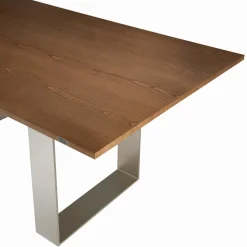 Viadurini Living Esstische-Massivholz-Küchentisch und Eisenbeine Made in Italy - Pegasus