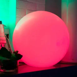 Viadurini Lighting Design Beleuchtung|Designer Stehlampen-Mehrfarbige LED-Stehlampe aus weißem Polyethylen, rundes Design - Globostar