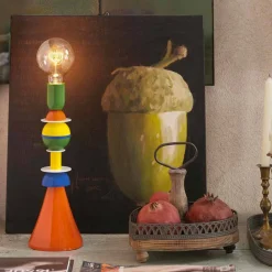 SLIDE Moderne Tischlampen-Mehrfarbige Tischleuchte Otello aus Aluminium, hergestellt in Italien