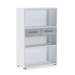 Viadurini Living Moderne Design Bücherregale-Melaminbeschichtetes Holzbücherregal in verschiedenen Größen – Zinn