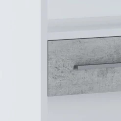 Viadurini Living Moderne Design Bücherregale-Melaminbeschichtetes Holzbücherregal in verschiedenen Größen – Zinn