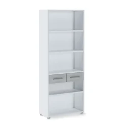 Viadurini Living Moderne Design Bücherregale-Melaminbeschichtetes Holzbücherregal in verschiedenen Größen – Zinn