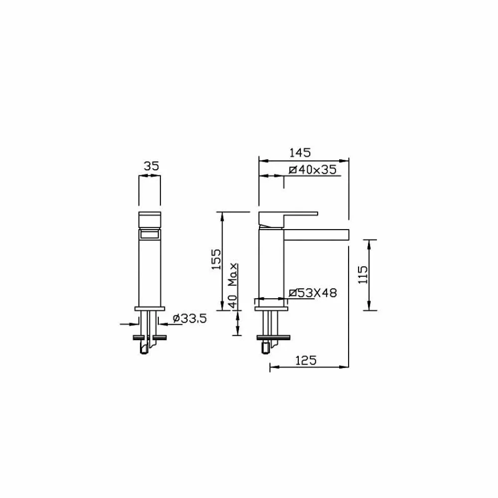 Viadurini Taps Bidetarmaturen-Messing Bidet Mischer ohne Abfluss Made in Italy - Bibo
