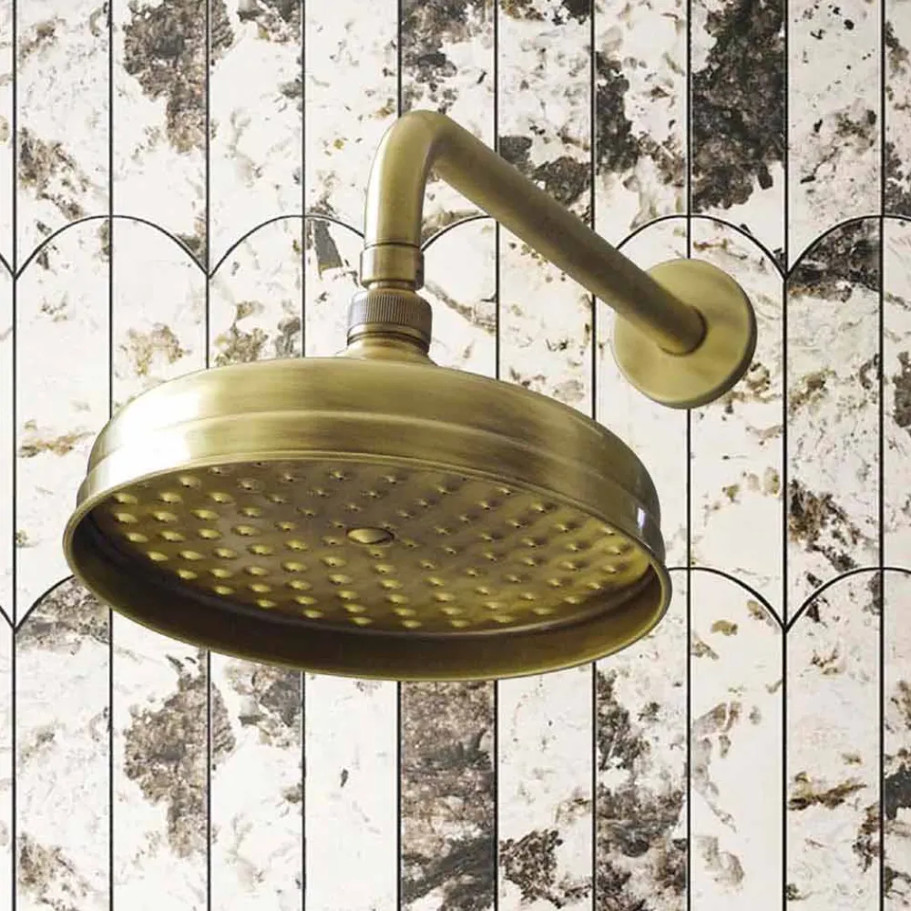 Viadurini Taps Duschköpfe-Messing Single Jet Duschkopf Klassisches Design Made in Italy - Tenco