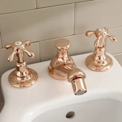 Viadurini Bathroom Bidetarmaturen-Messing-Bidetarmaturen im Vintage-Design mit 3 Löchern Made in Italy - Klarisa