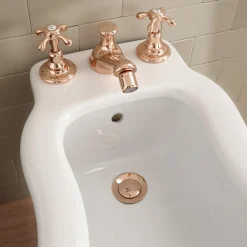 Viadurini Bathroom Bidetarmaturen-Messing-Bidetarmaturen im Vintage-Design mit 3 Löchern Made in Italy - Klarisa