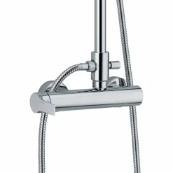 Viadurini Taps Duschsäulen-Messing-Duschsäule mit Duschkopf und ABS-Dusche Made in Italy - Padula