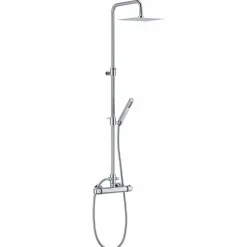 Viadurini Taps Duschsäulen-Messing-Duschsäule mit Thermostatmischer Made in Italy - Gallo