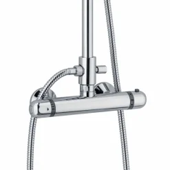 Viadurini Taps Duschsäulen-Messing-Duschsäule mit Thermostatmischer Made in Italy - Gallo