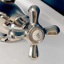 Viadurini Taps Bidetarmaturen-Messing-Einloch-Wasserhahn für Bidet mit Ablauf im klassischen Stil - Ercolina