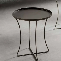 Viadurini Living Moderne Couchtische-Metall Couchtisch mit Behälter Tablett Made in Italy - Numbo