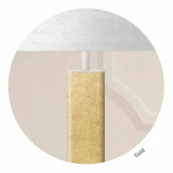 Viadurini Lighting Moderne Tischlampen-Metall Tischlampe mit Stoff Lampenschirm Made in Italy - Jump