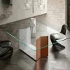 Viadurini Living Esstische Nach Mass|Esstische-Metall- und Marmortisch mit luxuriöser Glasplatte Made in Italy - Minera
