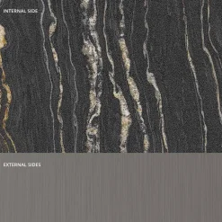 Viadurini Living Esstische Nach Mass|Esstische-Metall- und Marmortisch mit luxuriöser Glasplatte Made in Italy - Minera