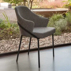 Viadurini Living Moderne Sessel-Metallsessel und Sitz aus recyceltem Stoff, hergestellt in Italien – Sage