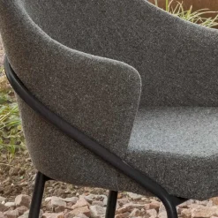 Viadurini Living Moderne Sessel-Metallsessel und Sitz aus recyceltem Stoff, hergestellt in Italien – Sage