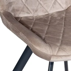 Viadurini Living Design Stühle-Metallstuhl und Samtsitz Made in Italy - Corazon