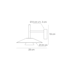 Viadurini Lighting Moderne Wandleuchten-Metallwandleuchten in verschiedenen Ausführungen Made in Italy - Mira