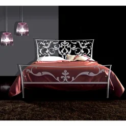 Viadurini Night Design Maßgeschneiderte Möbel|Schmiedeeisen Doppelbetten-Mimosa Doppelbett aus Schmiedeeisen in Design