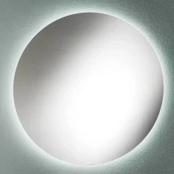 Viadurini Bathroom Wandspiegel-Minimaler runder Wand-Badezimmerspiegel mit 4000K-LED-Licht, hergestellt in Italien – Roteo