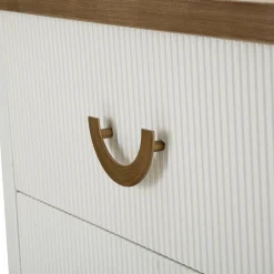 Viadurini Night Design Kommoden-Mit Relieflinien verzierte Holzkommode mit 6 Schubladen - Rachel