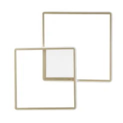 Viadurini Lighting Moderne Wandleuchten-Modern - Formale Wandleuchte aus gold lackiertem Metall mit LED