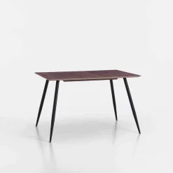 Viadurini Living Esstische-Modern Design Küchentisch in Mdf und Matt Black Metal - Foulard