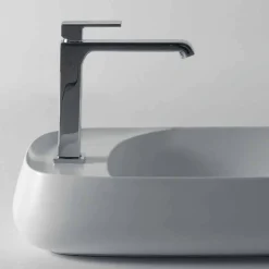 Viadurini Bathroom Keramikwaschbecken-Moderne Arbeitsplatte L 60 cm Spüle aus Keramik, Made in Italy, Gaiola