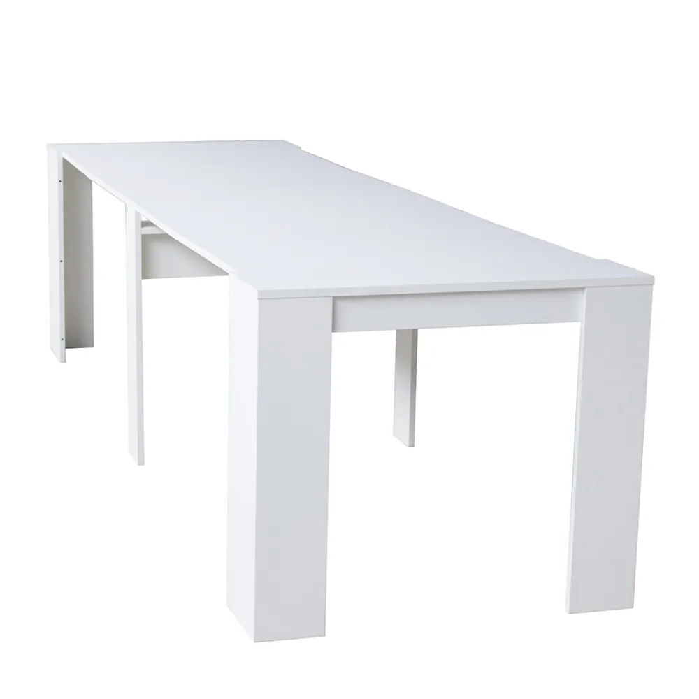 Viadurini Living Ausziehbarer Konsolentisch-Moderne ausziehbare Konsole 296 cm aus Melaminholz, hergestellt in Italien – Ariella