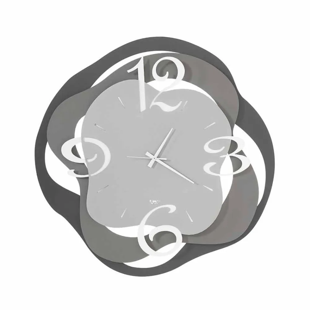 Viadurini Time Design Wanduhren-Moderne Design Wanduhr aus Eisen Made in Italy - Gertrude