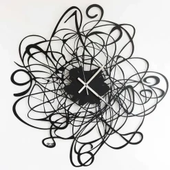 Viadurini Time Design Wanduhren-Moderne Design Wanduhr aus Eisen in schwarz oder weiß Made in Italy - Baldo