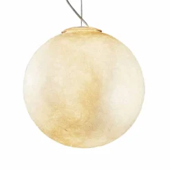 In-es.artdesign Moderne Pendelleuchten-Moderne Design-Leuchter Weißer Mond in Nebulite