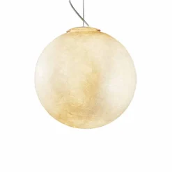 In-es.artdesign Moderne Pendelleuchten-Moderne Design-Leuchter Weißer Mond in Nebulite