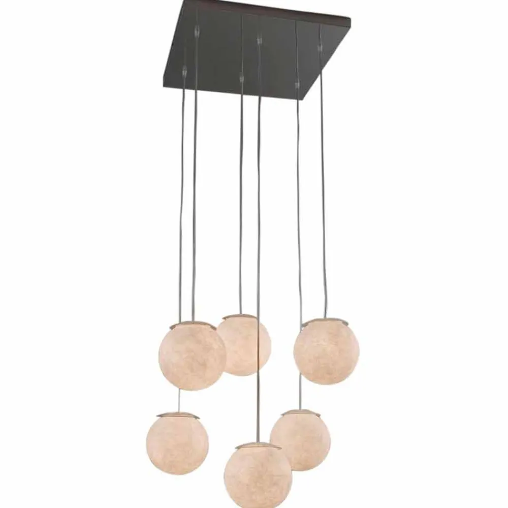 In-es.artdesign Moderne Kronleuchter-Moderne Design-Lüster Sei Lune aus Nebulit