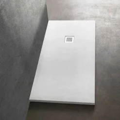 Viadurini Bathroom Rechteckige Duschwannen-Moderne Duschwanne 160x70 in Resin Stone Effect Finish - Domio