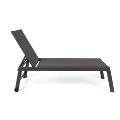 Viadurini in the Garden Sonnenliegen-Moderne Gartenliege aus Aluminium mit Rädern für den Außenbereich - Franz