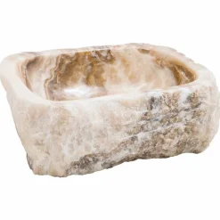 Viadurini Bathroom Steinwaschbecken-Moderne handgefertigte Waschtischplatte aus Onyx-Stein, Buttrio