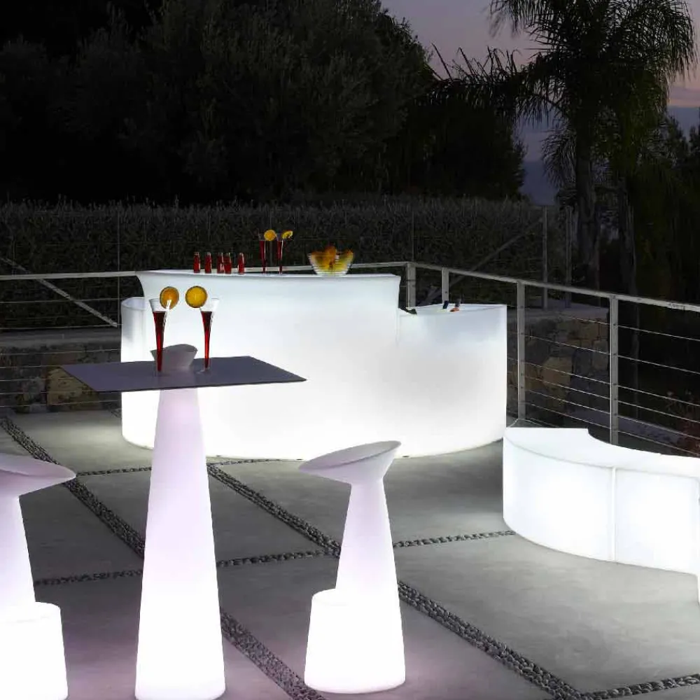 SLIDE Gartenideen|Bartheke Für Zuhause-Moderne helle Bartheke im Freien Break Bar hergestellt in Italien