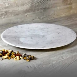 Viadurini Kitchen Küchenzubehör-Moderne Herzplatte Platte aus weißem Carrara-Marmor Made in Italy - Miccio