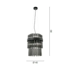 Viadurini Lighting Moderne Pendelleuchten-Moderne Hängelampe aus mundgeblasenem Luxusglas Made in Italy - Maesta