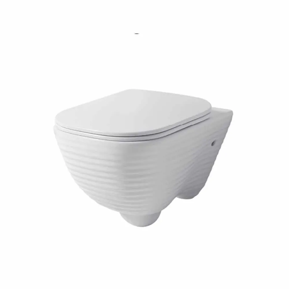 Viadurini Bathroom Wc-Moderne Hängetoilettenvase aus weißer oder farbiger Keramik Trabia