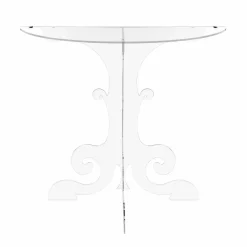 Viadurini Living Konsolentisch Flur-Moderne Konsole aus transparentem Plexiglas, hergestellt in Italien, Belfiore