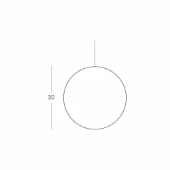 SLIDE Moderne Pendelleuchten-Moderne Kugelpendelleuchte aus Polyethylen Mineral