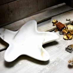 Viadurini Kitchen Küchenzubehör-Moderne Marmortasse in Form eines Seesterns Made in Italy - Ticcio
