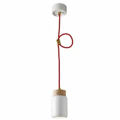 Viadurini Lighting Moderne Pendelleuchten-Moderne Pendelleuchte aus weißer Keramik, hergestellt in Italy Asia